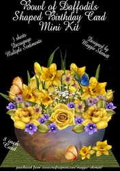 Bowl of Daffodils and Roses Shaped Mini Kit