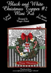 Black and White Christmas #2 Topper with Insert Mini Kit