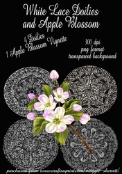 Lace Doilies and Apple Blossoms
