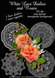 Lace Doilies and Roses 