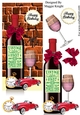 Male Red Wine Birthday Card 1957
