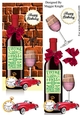 Male Red Wine Birthday Card 1955