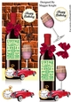 Male Red Wine Birthday Card 1951