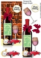 Male Red Wine Birthday Card 1950