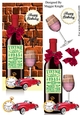 Male Red Wine Birthday Card 1945