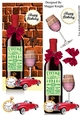 Male Red Wine Birthday Card 1944