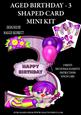 Age Birthday - Age 3 - Shaped Card