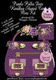 Purple Polka Dots Handbag Plus Bonus Gift Card