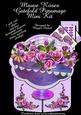 Mauve Rose Gatefold Pyramage Shaped Card Plus Bonus Envelope