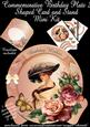 Commemorative Birthday Plate 2 Shaped Card Mini Kit and Envi