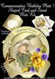 Commemorative Birthday Plate 5 Shaped Card Mini Kit and Envi