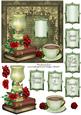 Grunge Vintage Floral 6" Topper