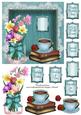 Pretty Turquoise 6 Inch Topper