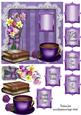 Pretty Purple 6" Quick Card Topper