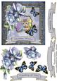 Kittens and Blue Roses 6 Inch Card Fron