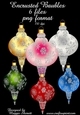 Silver Encrusted Baubles
