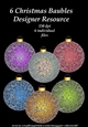 Frosted Filagree Baubles