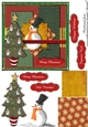 Snowman Christmas Quick Card front  6 card