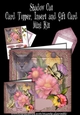 Shadow Cat #2 , 6 inch card topper, insert, envelope and matching gift card