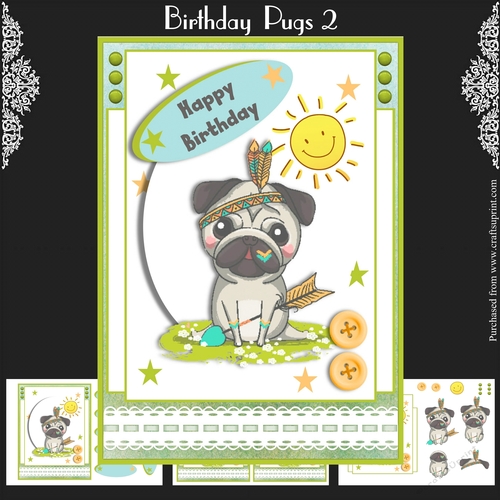 Birthday Pugs 2