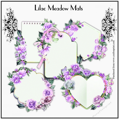 Lilac Meadow Mats