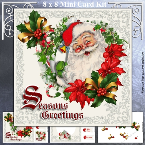 Santa In A Wreath