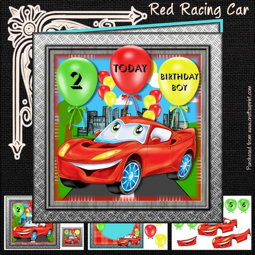 Red Racing Car