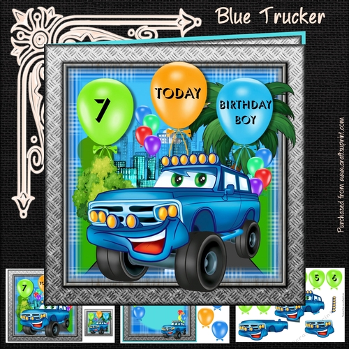 Blue Trucker