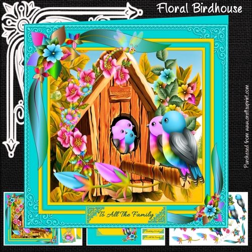 Floral Birdhouse