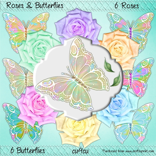 Roses & Butterflies