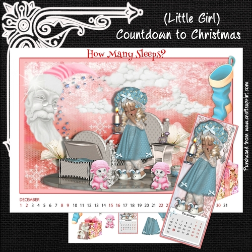 (Little Girl) Countdown to Christmas