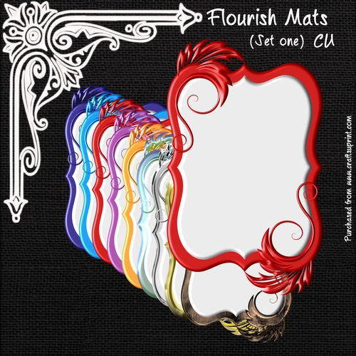 Flourish Mats (set one) CU