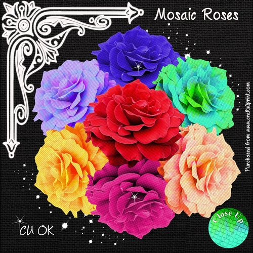 Mosaic Roses