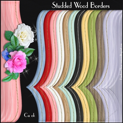 Studded Wood Borders