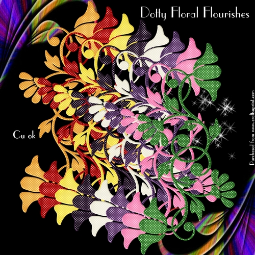 Dotty Floral Flourishes