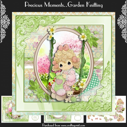 Precious Moments..Garden Knitting
