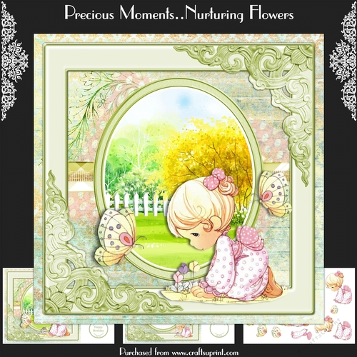 Precious Moments..Nurturing Flowers