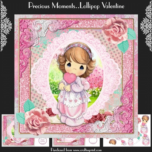 Precious Moments..Lollipop Valentine