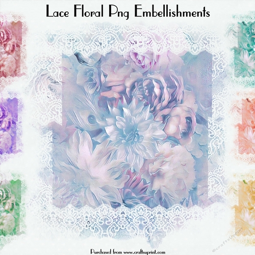 Lace Floral Png Embellishments