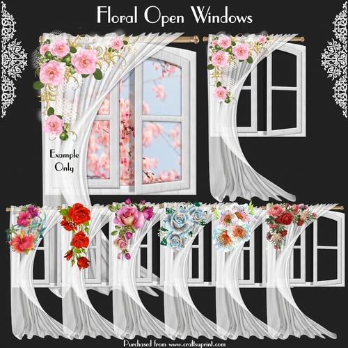 Floral Open Windows