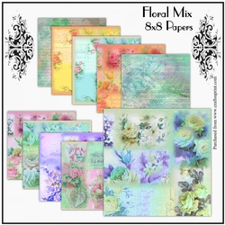 Floral Mix 8x8 Papers