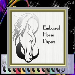 Embossed Horse Papers