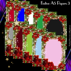 Festive A5 Papers 3
