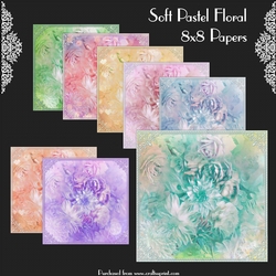 Soft Pastel Floral 8x8 Papers