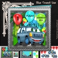 Blue Transit Van
