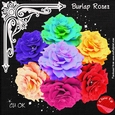 Burlap Roses