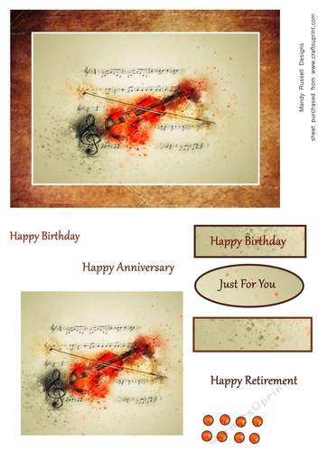 Musical Moments Topper Sheet