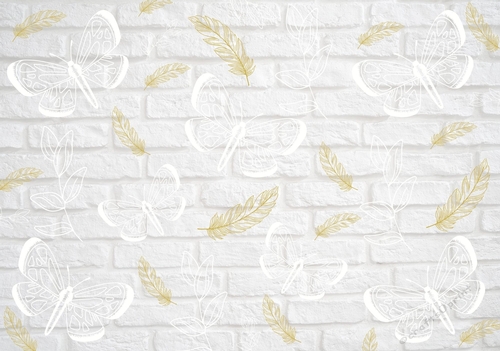 Butterflies and Feathers Background Design - Perfect for Cardmaking, Junk Journals, Scrapbooking, Collage sheets, master boards and mixed media projects