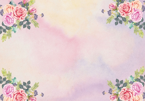 Floral Corners Collection Background, Backing Paper, Insert, Junk Journal, Backing Paper, Scrapbooking