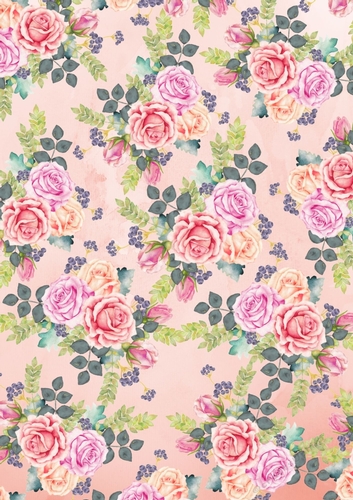 Fabulous Florals Background Paper - Roses Galore, Backing Paper for Cardmaking, Junk Journals, Mini Albums, scrapbooking and more
